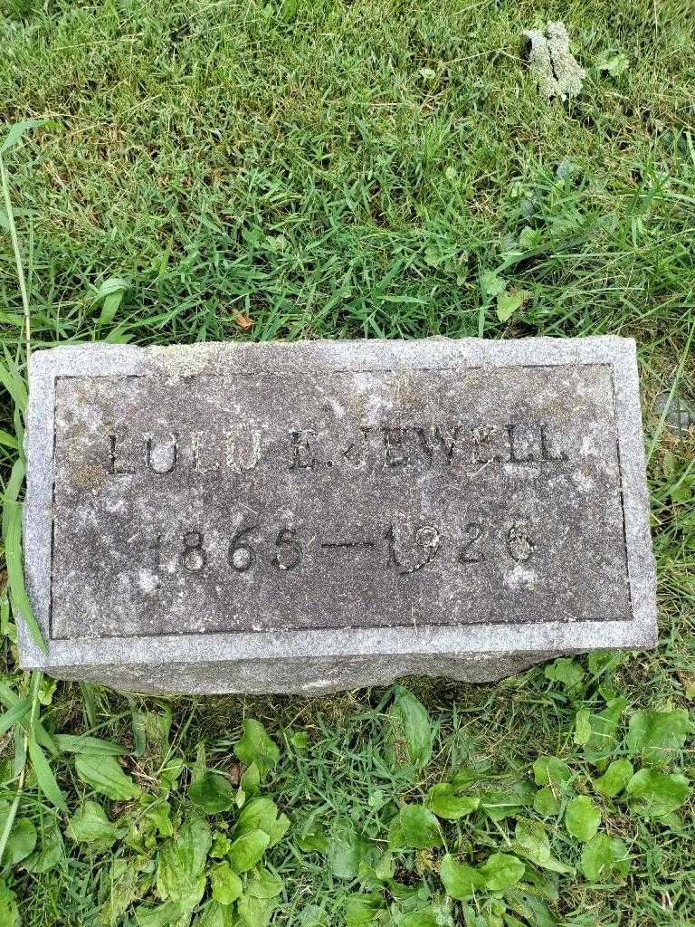 Lulu E. Jewell's grave. Photo 3