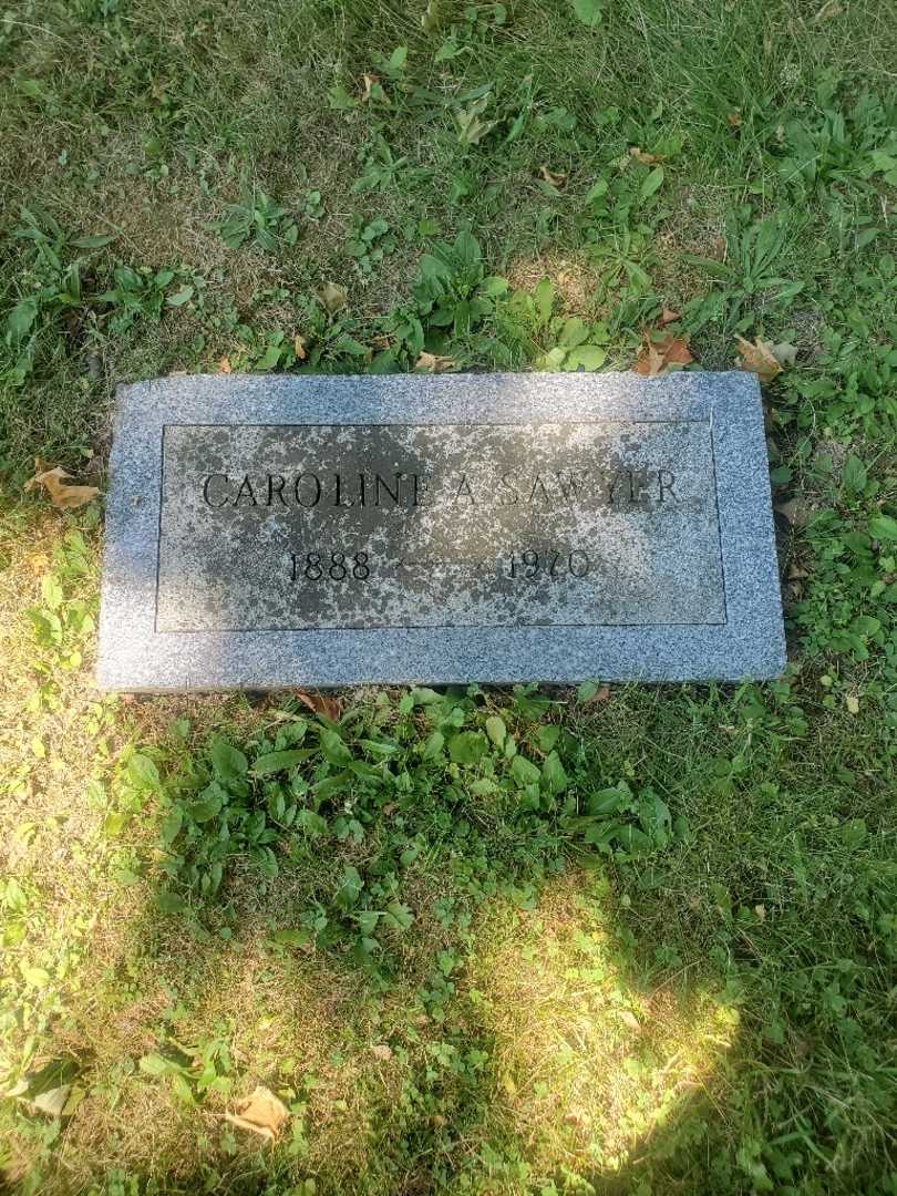 Caroline A. Sawyer's grave. Photo 4
