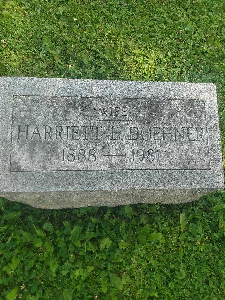 Harriett E. Doehner's grave. Photo 3