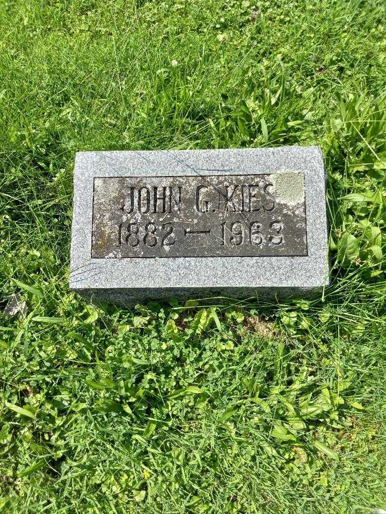 John G. Kies's grave. Photo 3