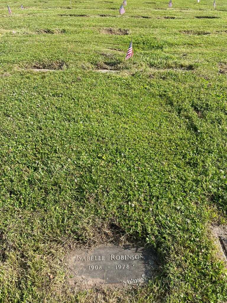 Isabelle Robinson's grave. Photo 2