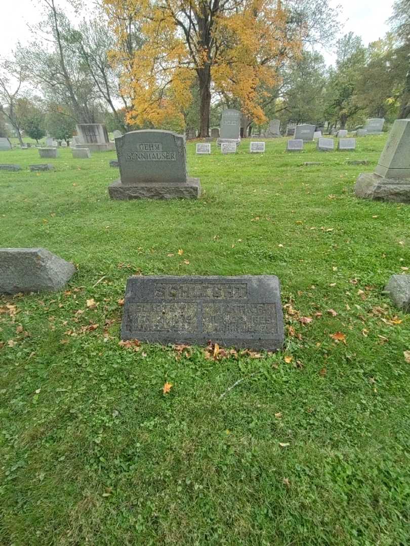Martin F. Schlecht's grave. Photo 1