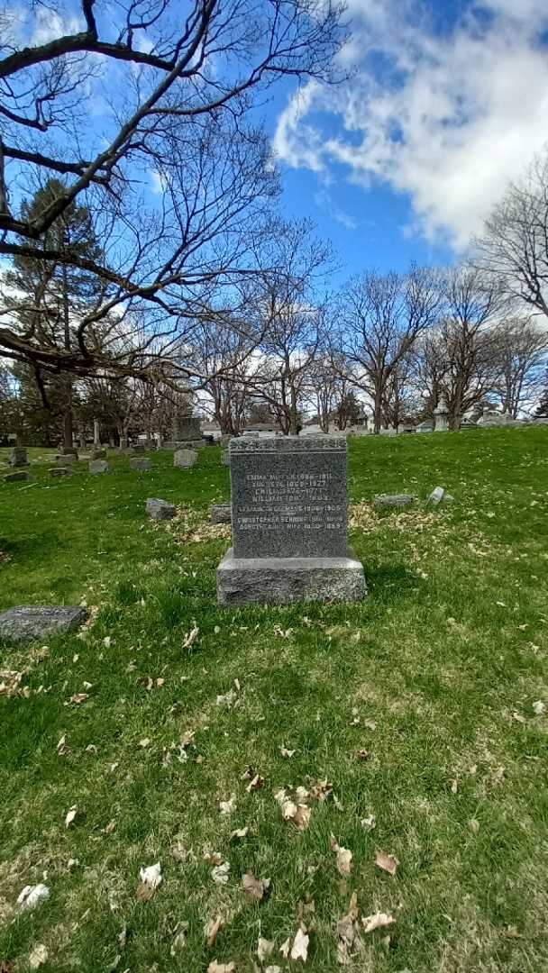 Emilia "Amelia" Benning's grave. Photo 1