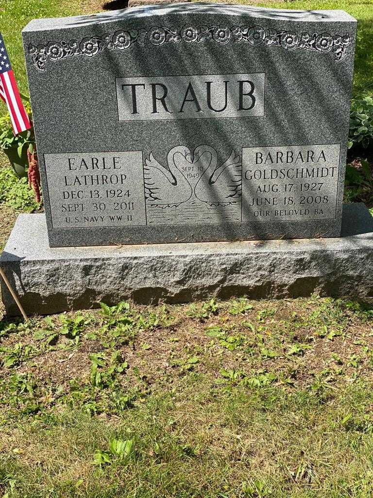 Barbara Traub Goldschmidt's grave. Photo 3