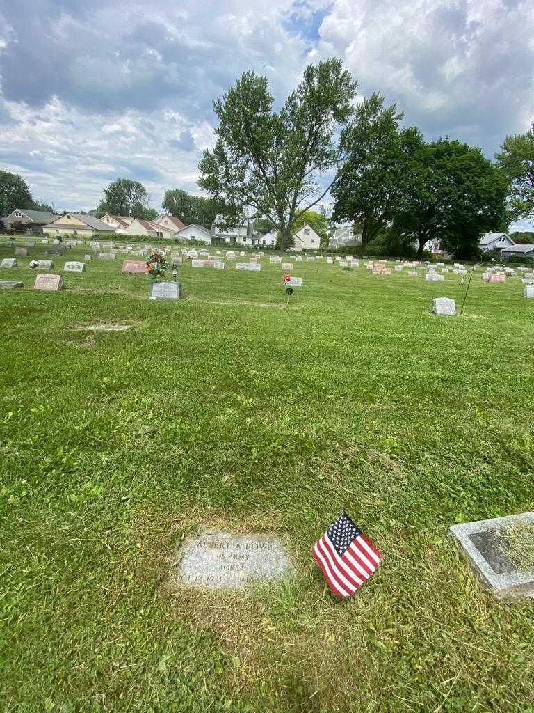 Albert A. Rowe's grave. Photo 1