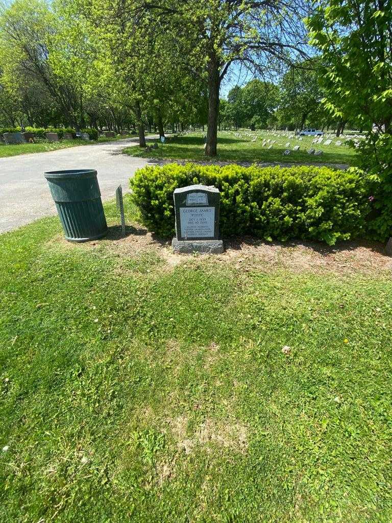 George "Poppy" James's grave. Photo 1