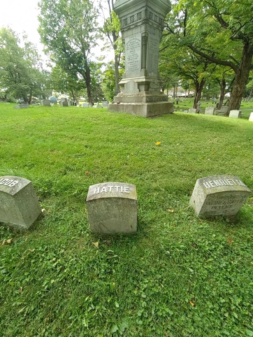 Hattie S. Peters's grave. Photo 2