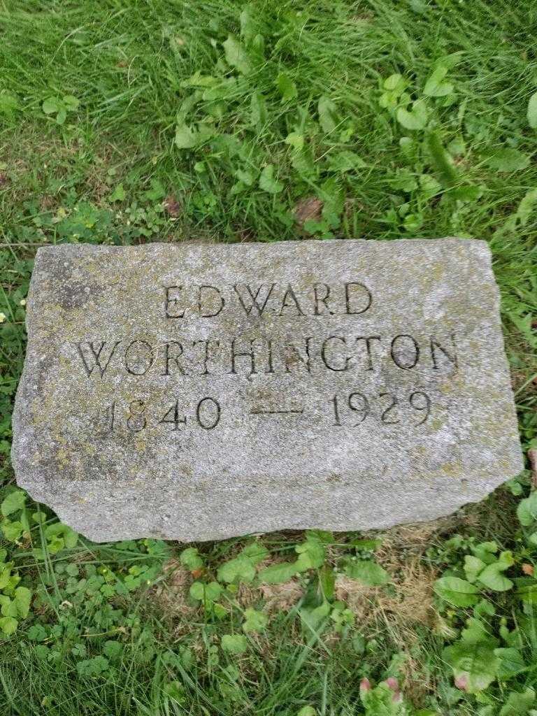 Edward Worthington's grave. Photo 3