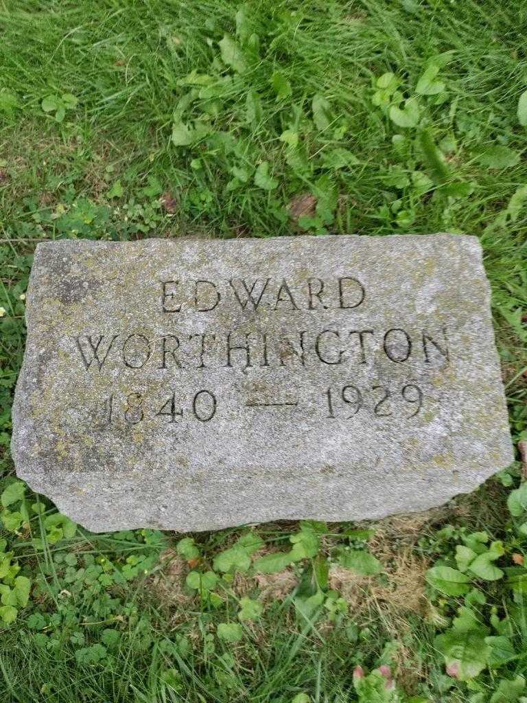 Edward Worthington's grave. Photo 4