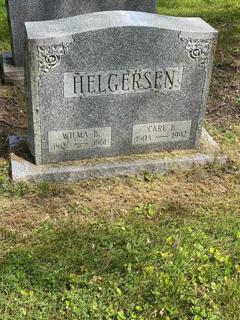 Carl B. Helgersen's grave. Photo 3