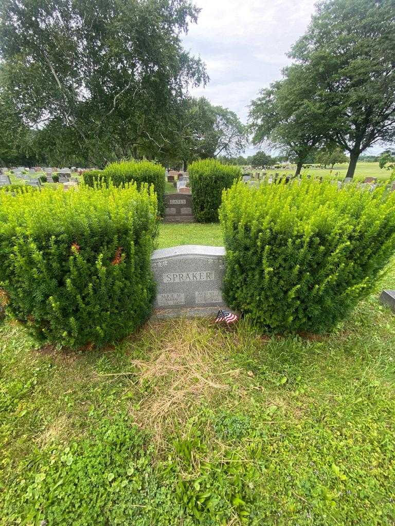 Albert J. Spraker's grave. Photo 1