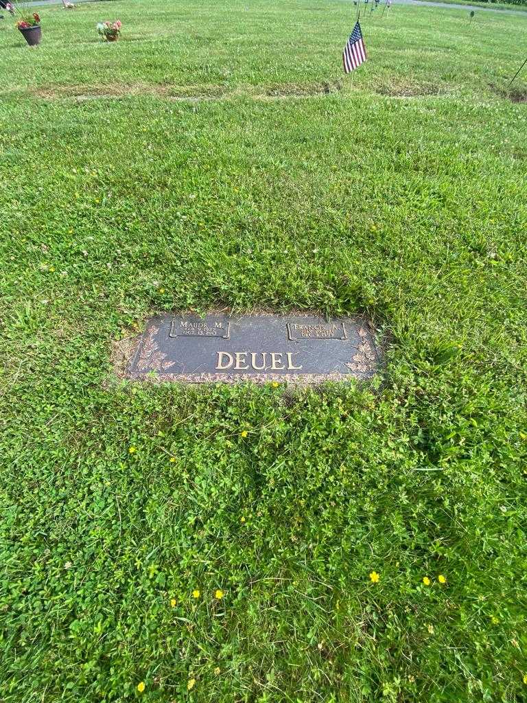 Maude M. Deuel's grave. Photo 1