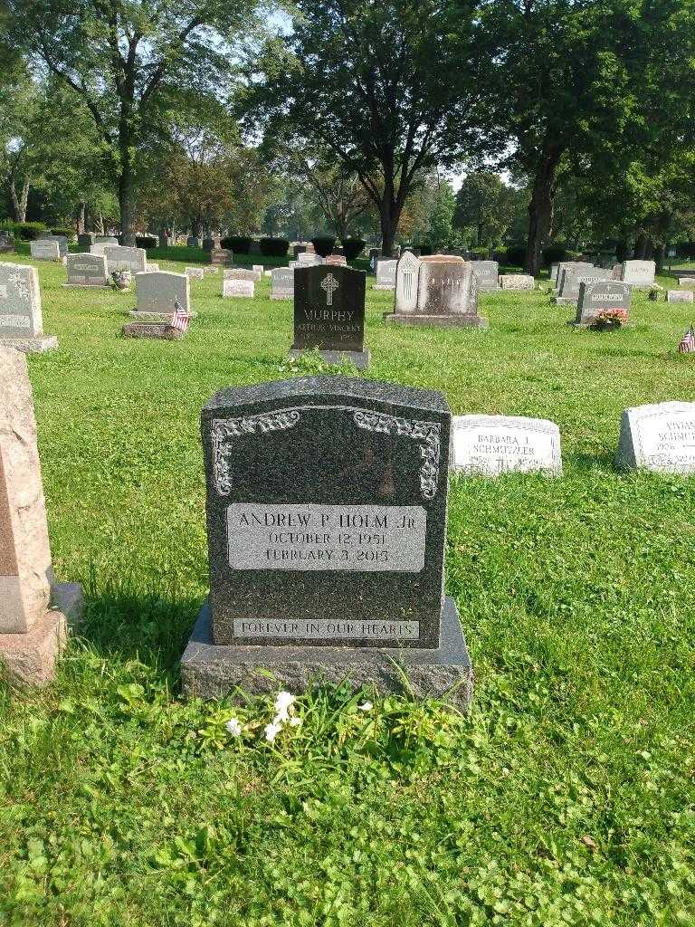 Andrew P. Holm Junior's grave. Photo 1