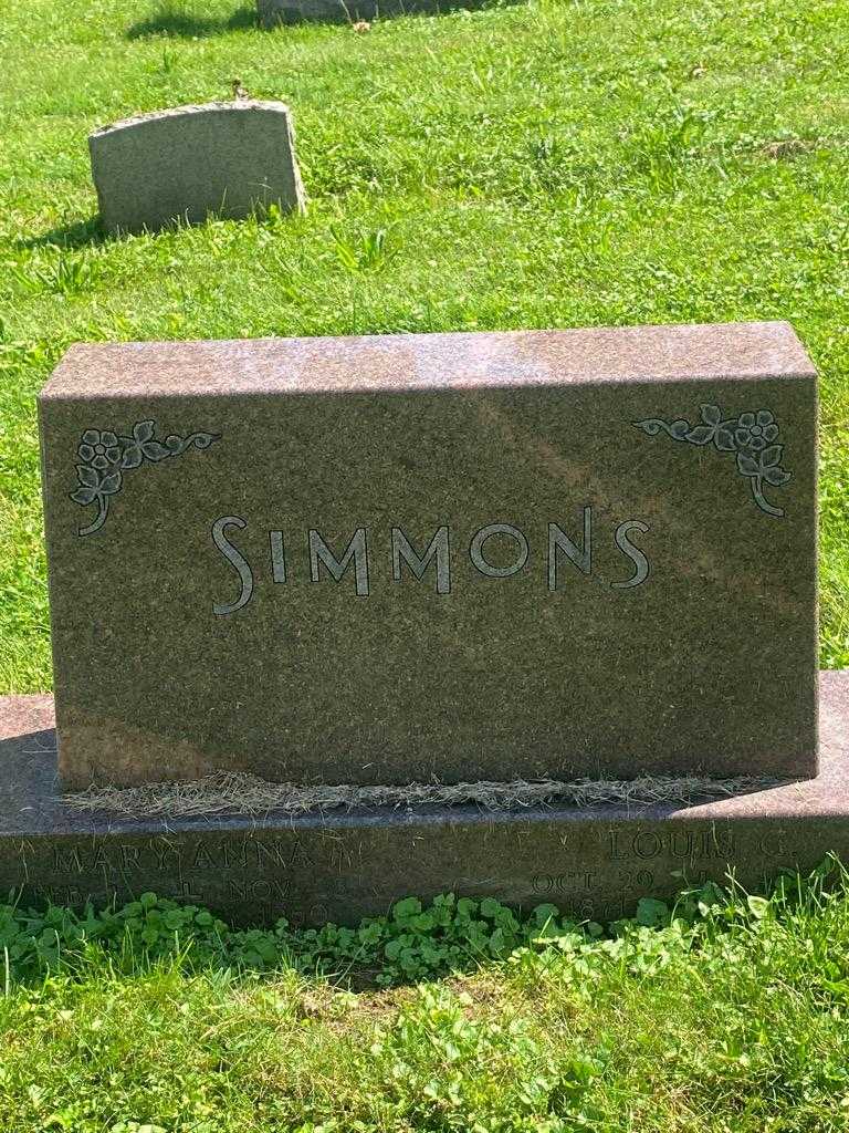 Mary A. Simmons's grave. Photo 3