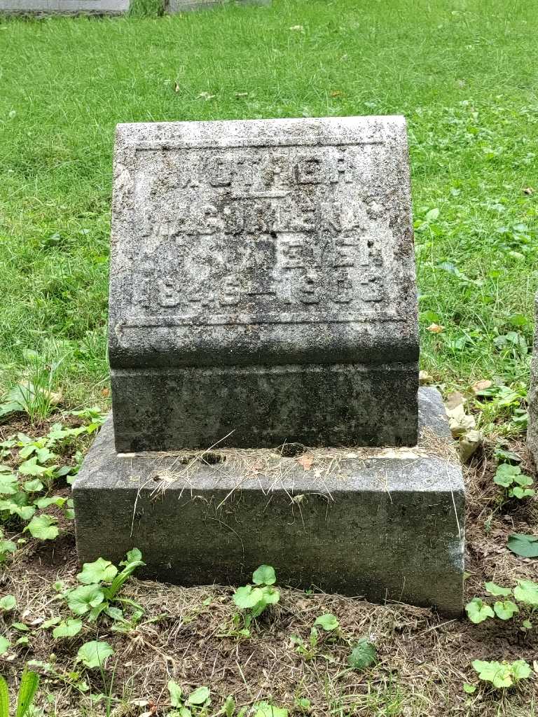 Magdalena Meyer's grave. Photo 2