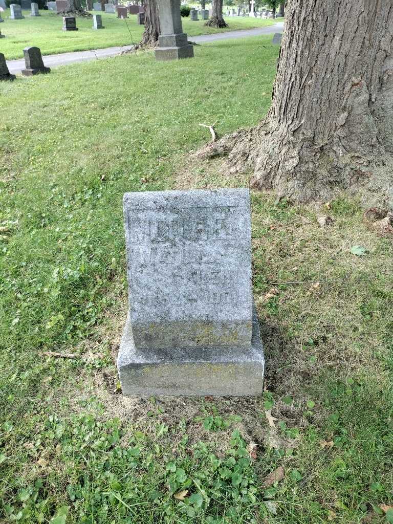 Matilda Klein's grave. Photo 2