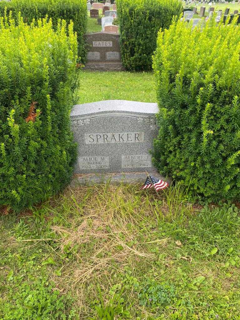 Alice M. "Barba" Spraker's grave. Photo 2