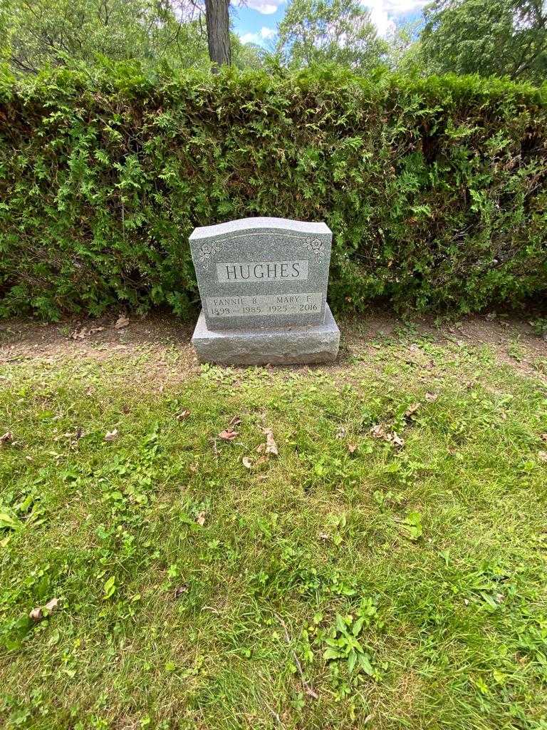 Mary F. Hughes's grave. Photo 1