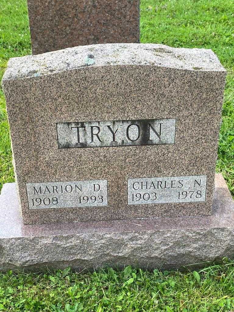 Charles N. Tryon's grave. Photo 3