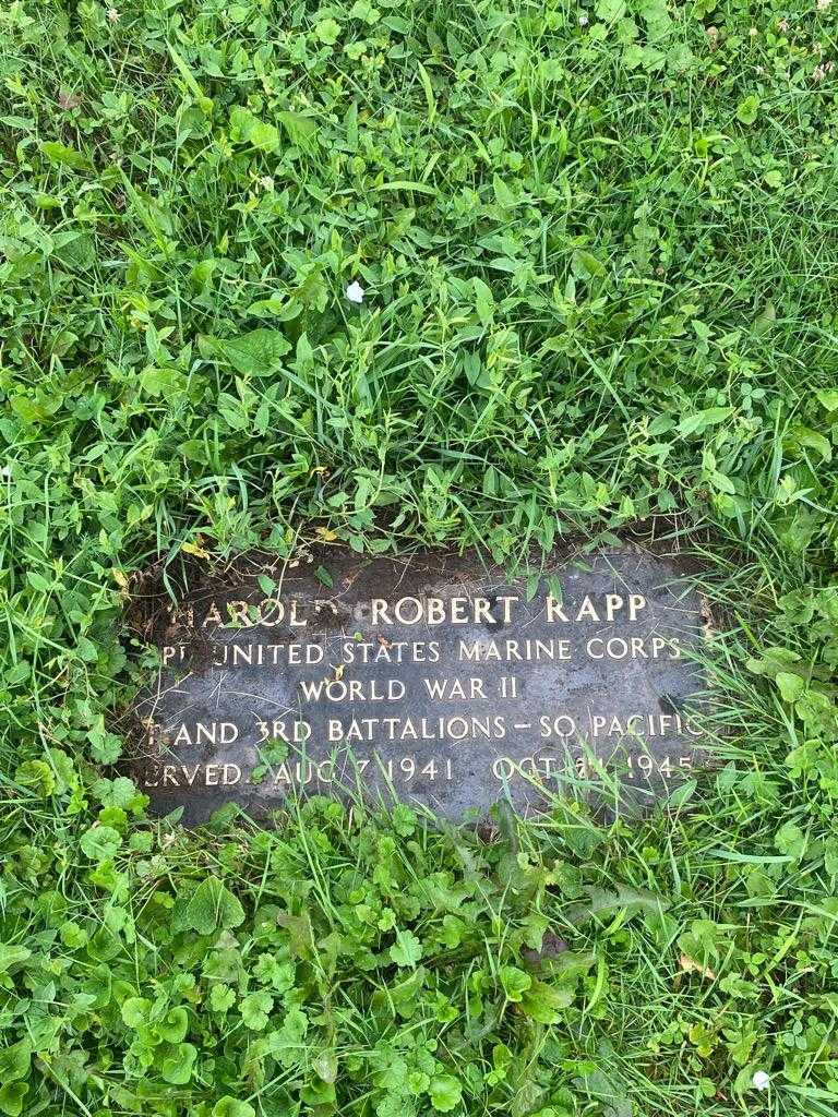Harold Robert Rapp's grave. Photo 7