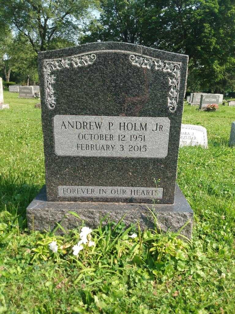 Andrew P. Holm Junior's grave. Photo 2