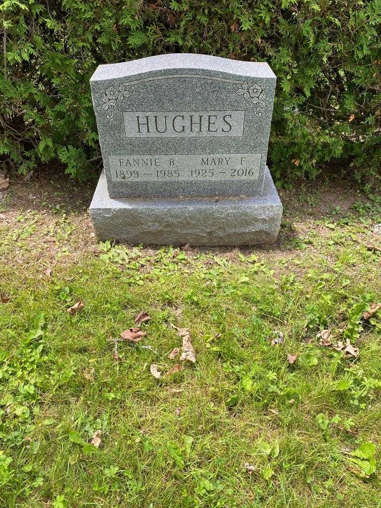 Mary F. Hughes's grave. Photo 2