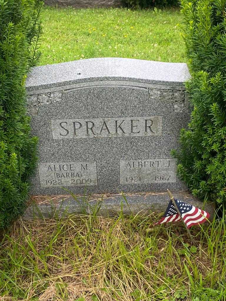 Alice M. "Barba" Spraker's grave. Photo 3