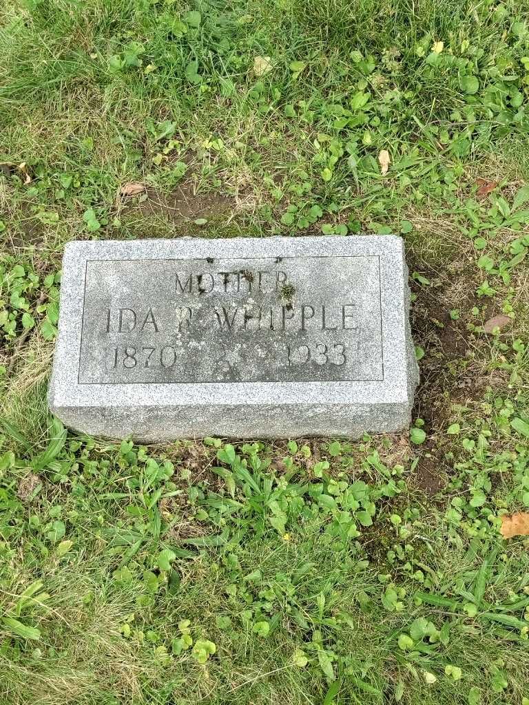 Earnest Whipple's grave