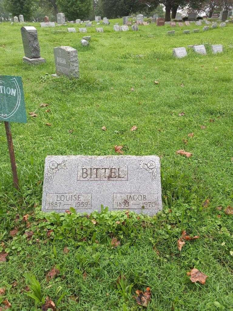 Louise Bittel's grave. Photo 1