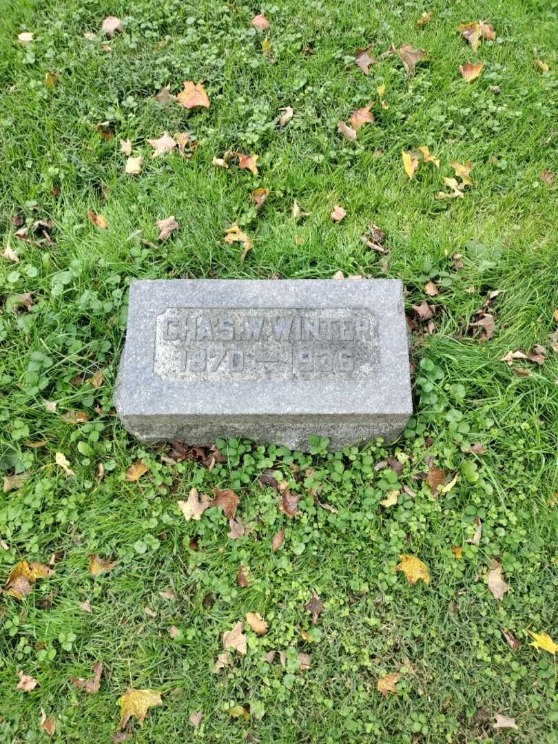 Charles W. Winter's grave. Photo 2