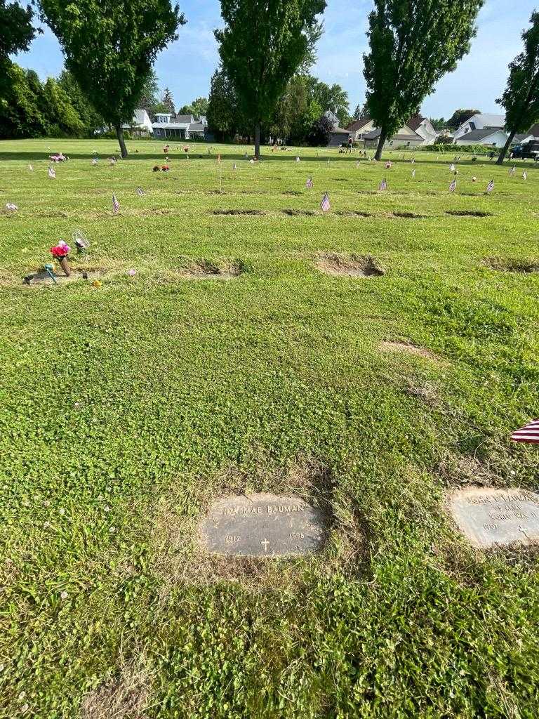 Ida Mae Bauman's grave. Photo 1