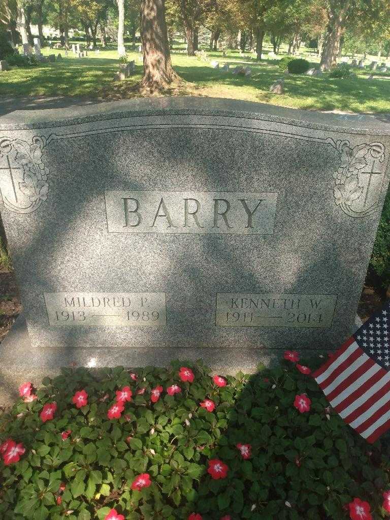 Mildred P. Barry's grave. Photo 2