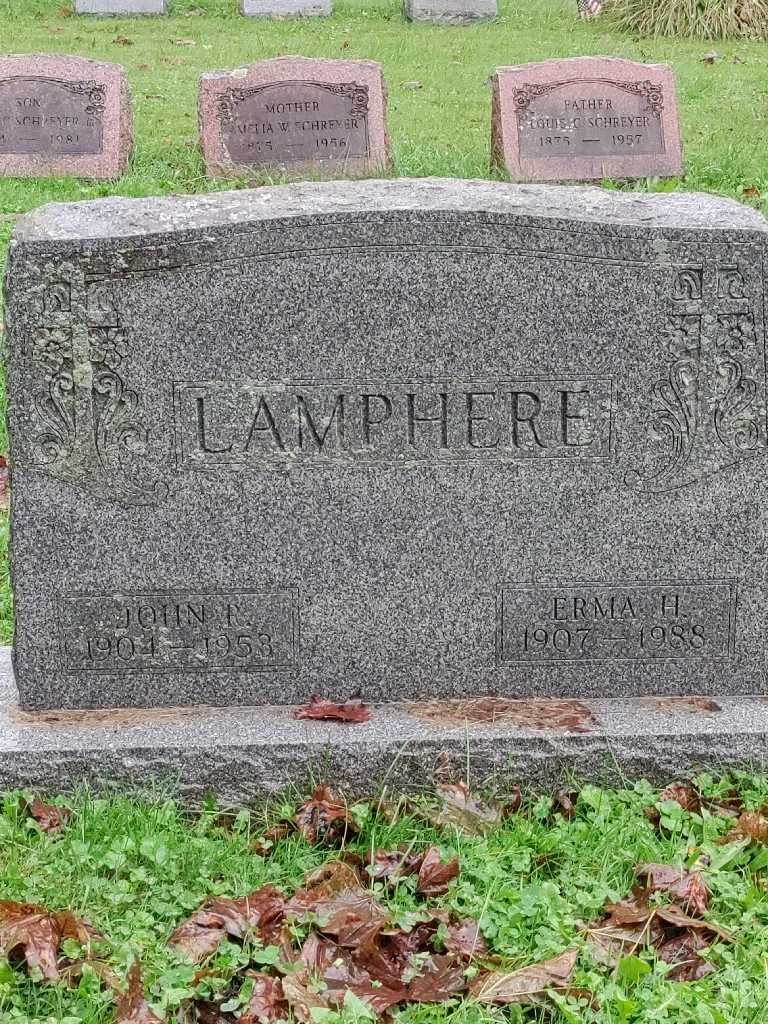 John R. Lamphere's grave. Photo 3