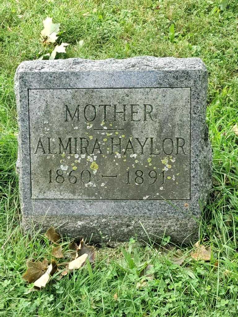 Almira E. Haylor's grave. Photo 3