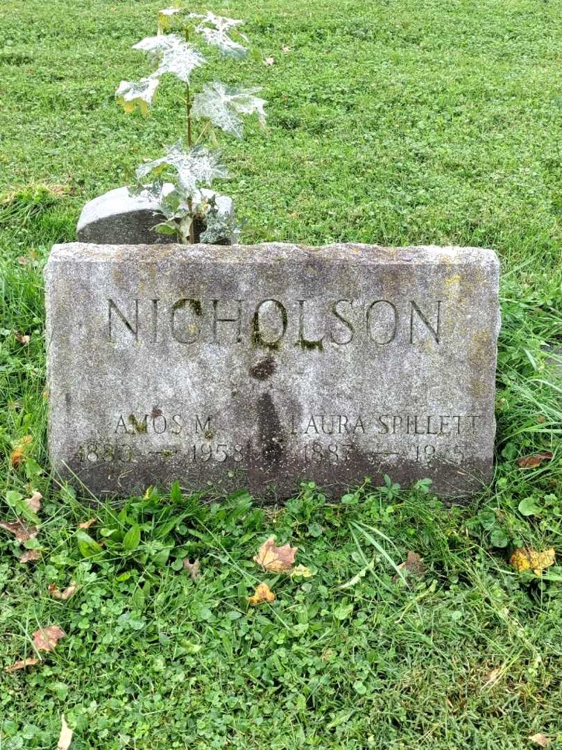 Laura Spillett Nicholson's grave. Photo 3