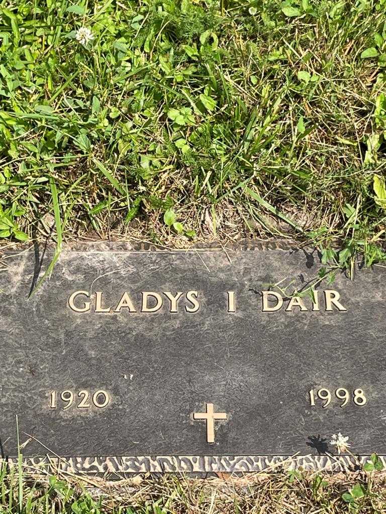 Gladys I. Dair's grave. Photo 3