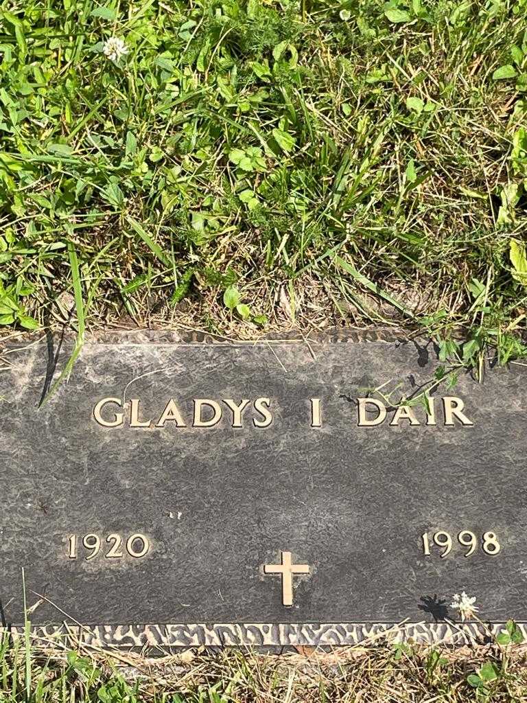 Gladys I. Dair's grave. Photo 3