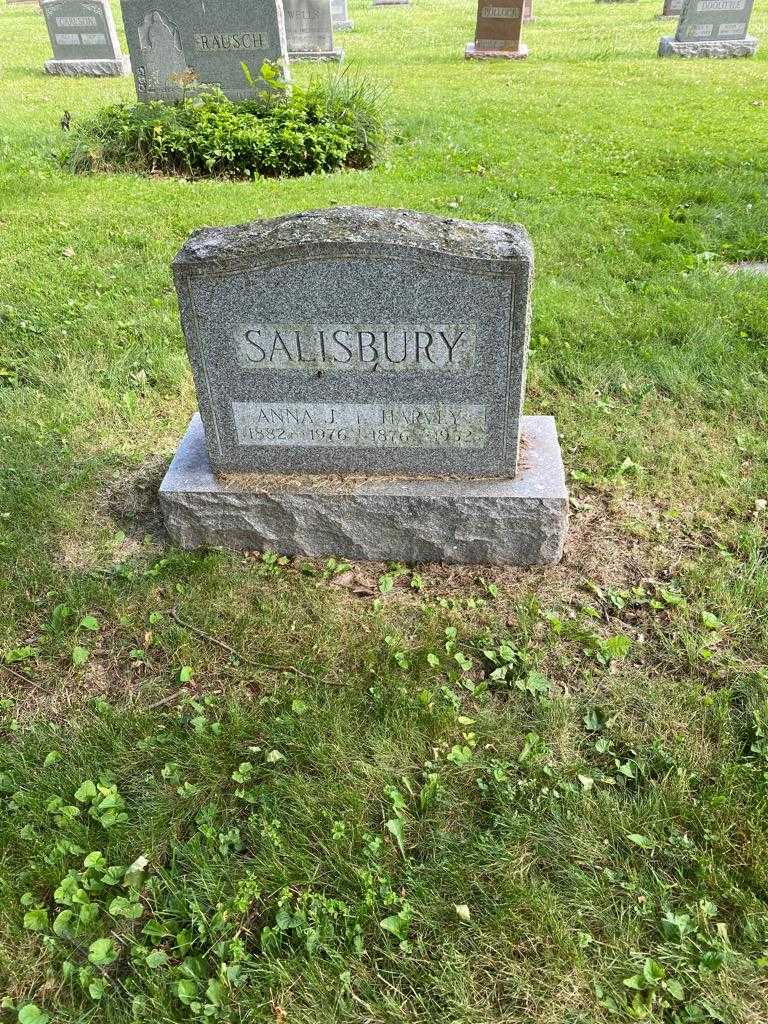Anna J. Salisbury's grave. Photo 2