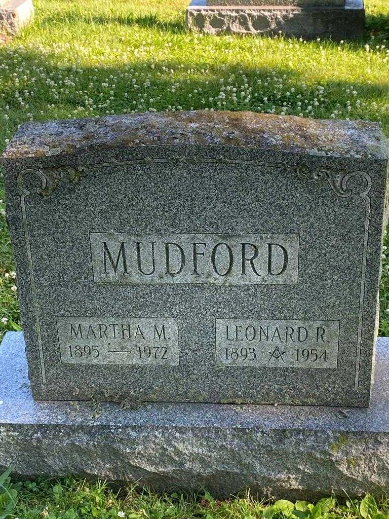 Martha M. Mudford's grave. Photo 3