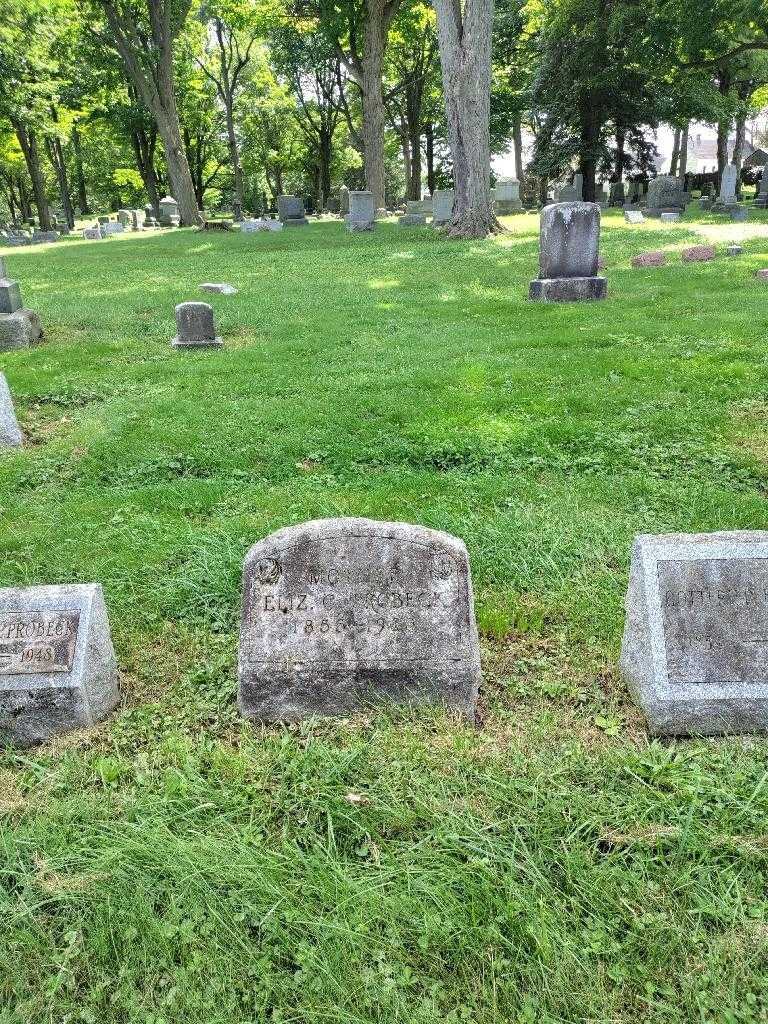 Elizabeth Catherine Probeck's grave. Photo 1