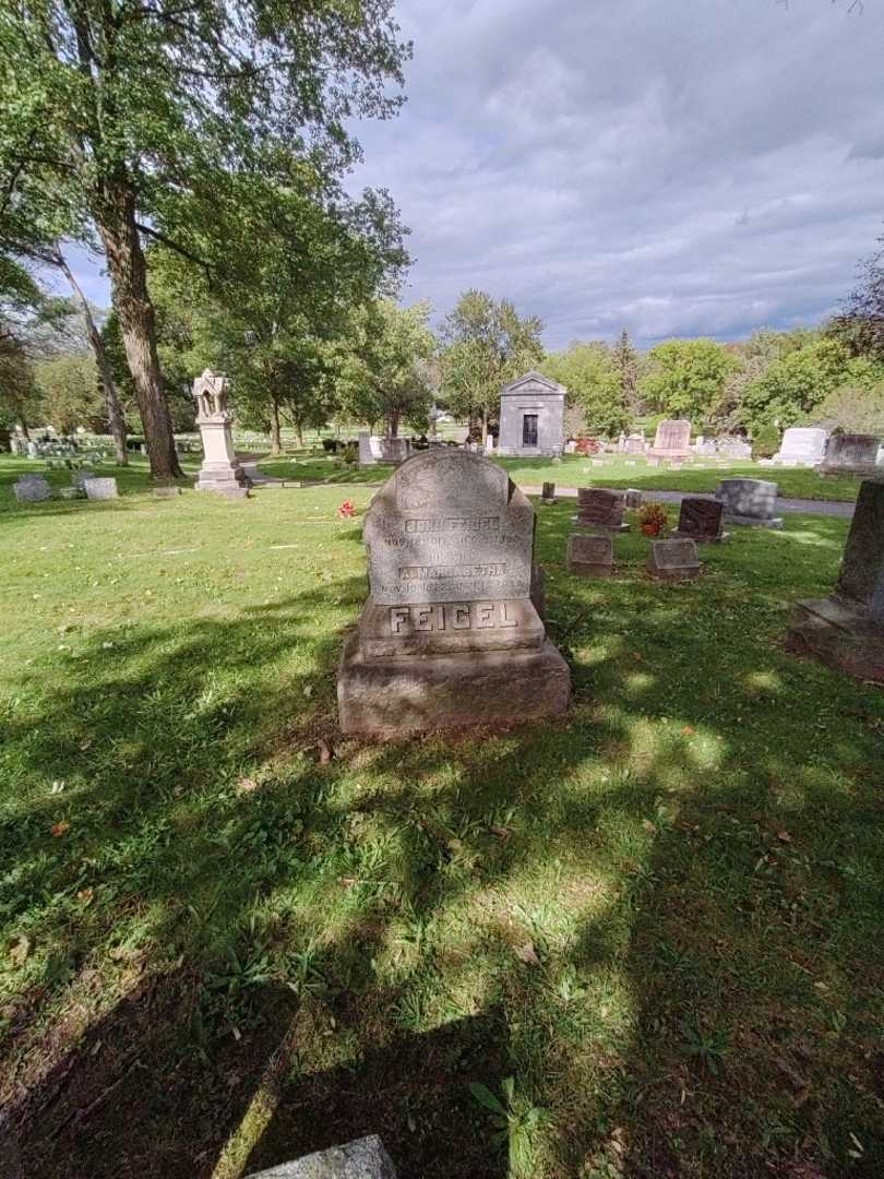 John Feigel's grave. Photo 1