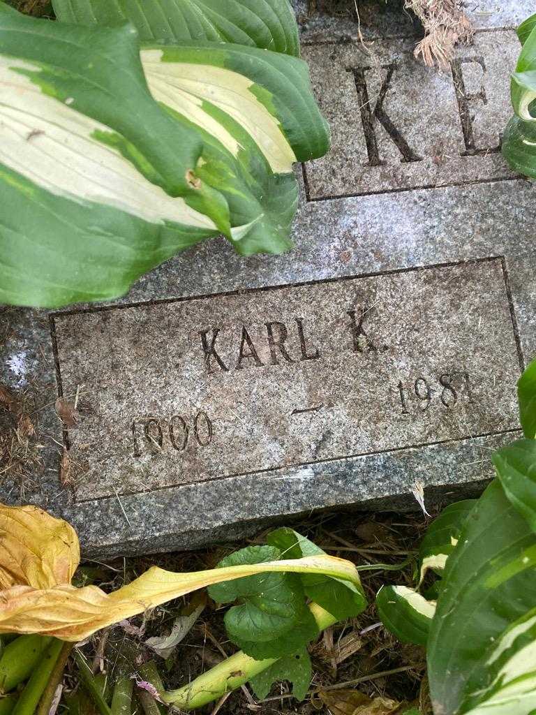 Karl K. Kemler's grave. Photo 3