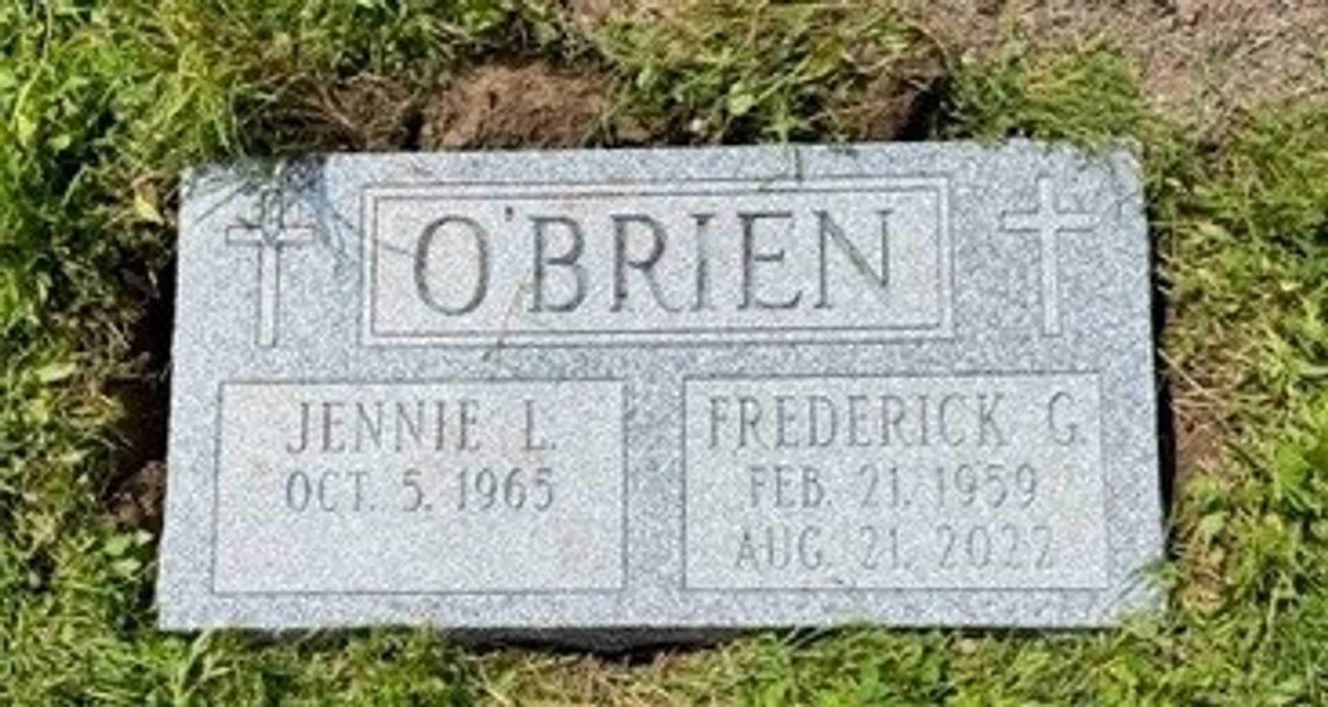 Frederick G O'Brien's grave
