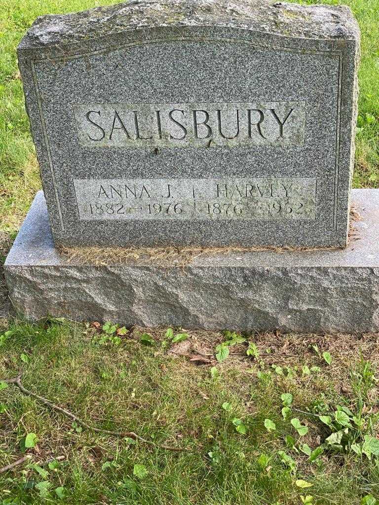 Anna J. Salisbury's grave. Photo 3