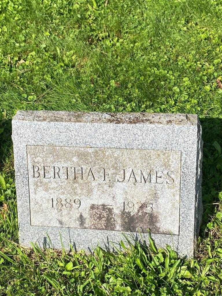 Bertha F. James's grave. Photo 3