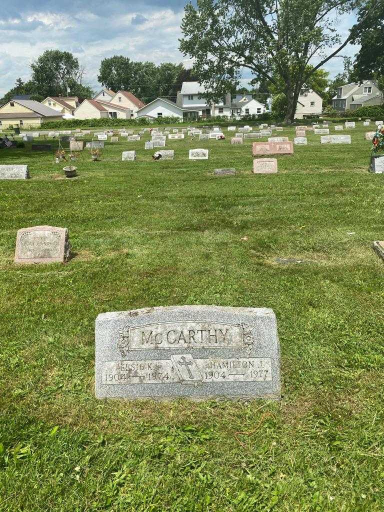 Hamilton J. McCarthy's grave. Photo 2