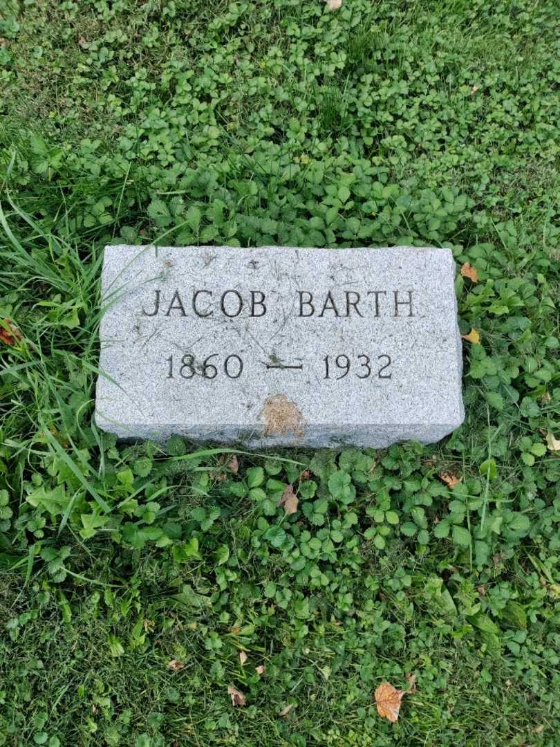 Jacob Barth's grave. Photo 3