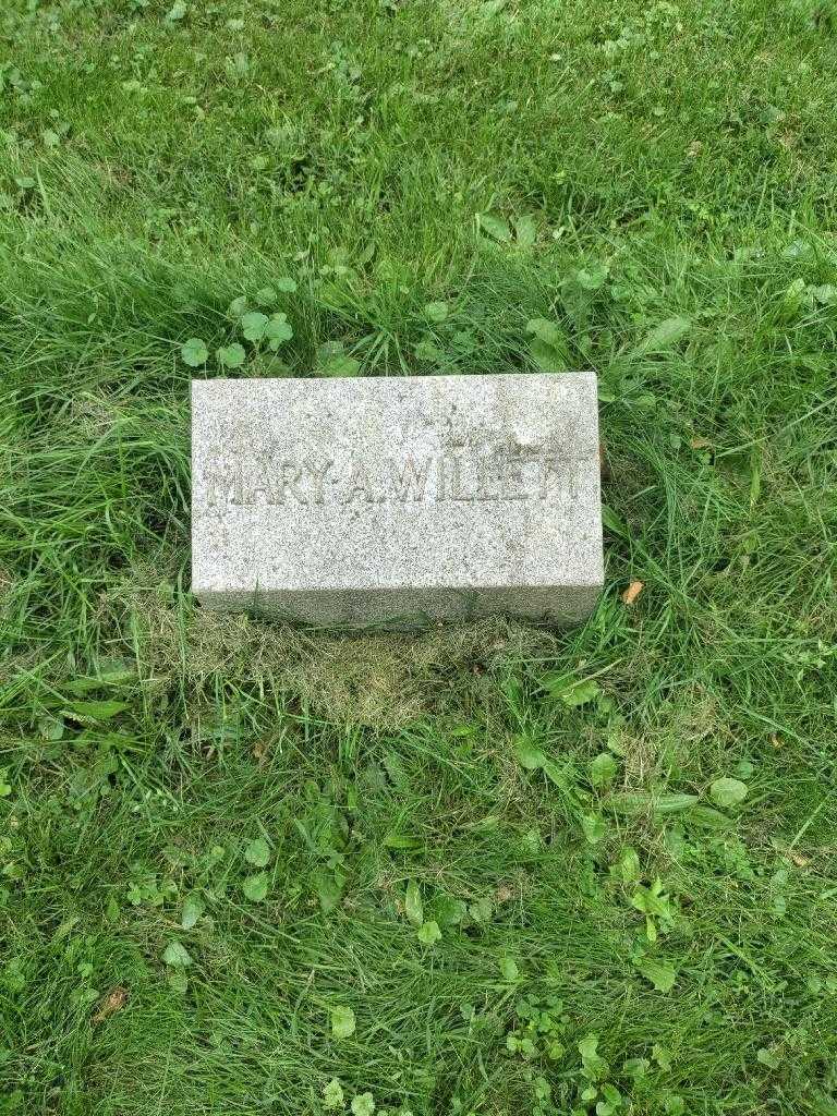Mary A. Willett's grave. Photo 2