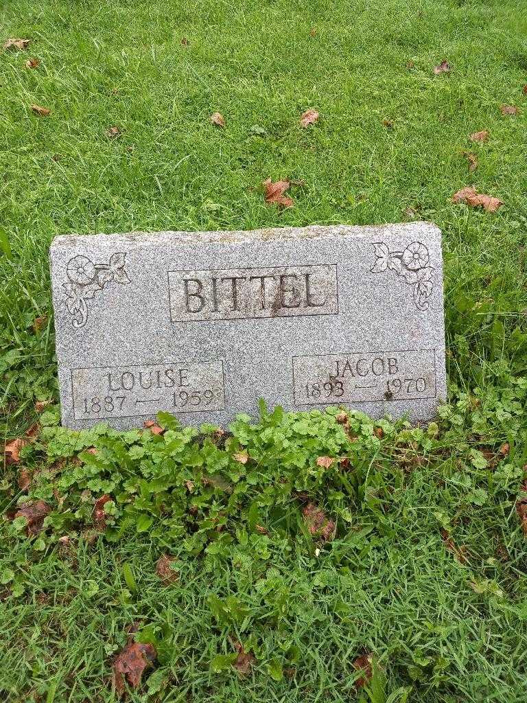 Louise Bittel's grave. Photo 2