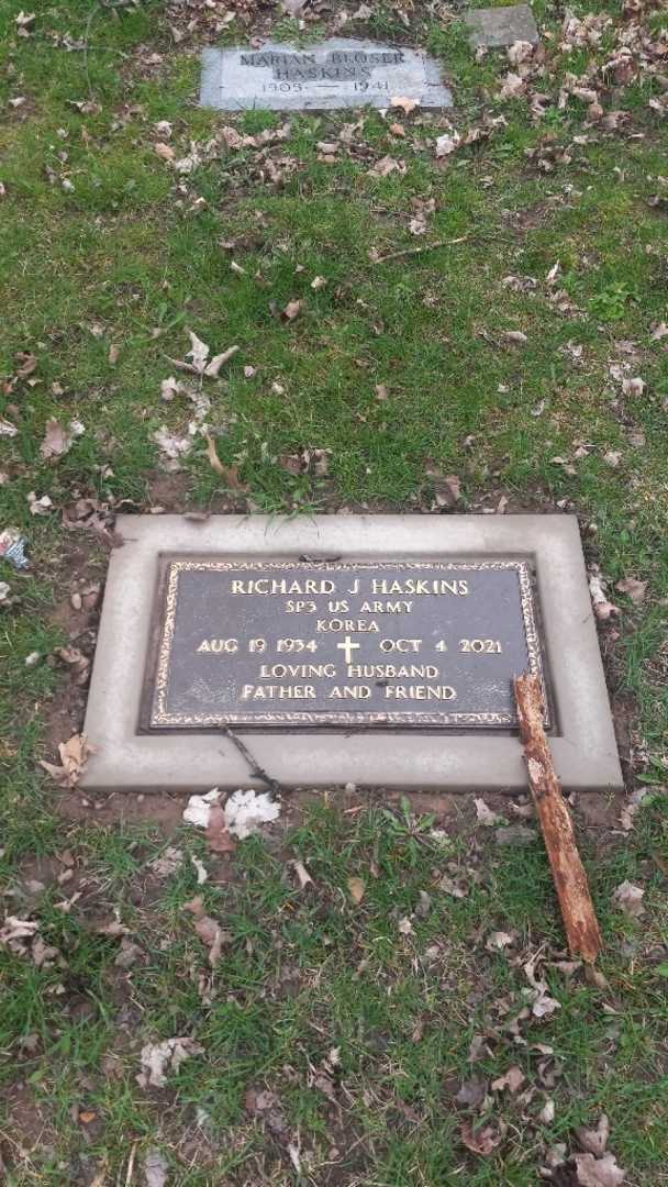 Richard Joseph Haskins's grave. Photo 2